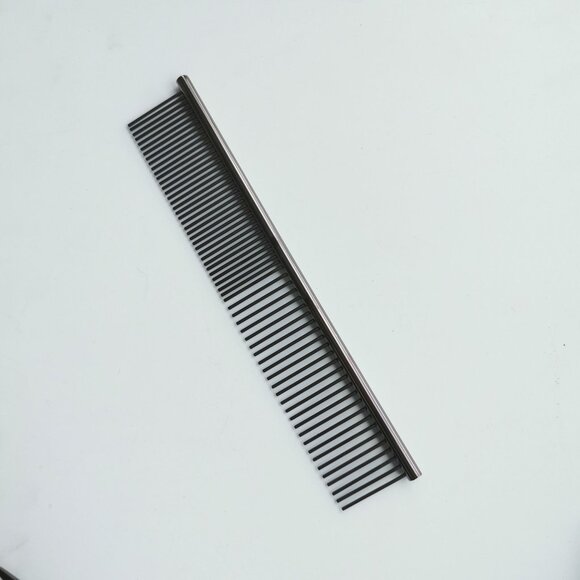 Pet Grooming Scissors Set Round Tip Straight Curved Thinning Shears Comb Kit - Picture 3 of 8